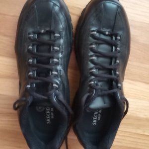 Sketchers Black Sneakers Work Slip Resistant 8.5